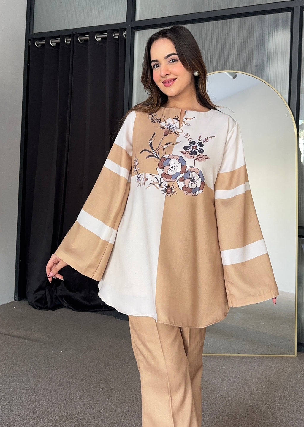 Pastel Two Tone Winter Co-ord Set