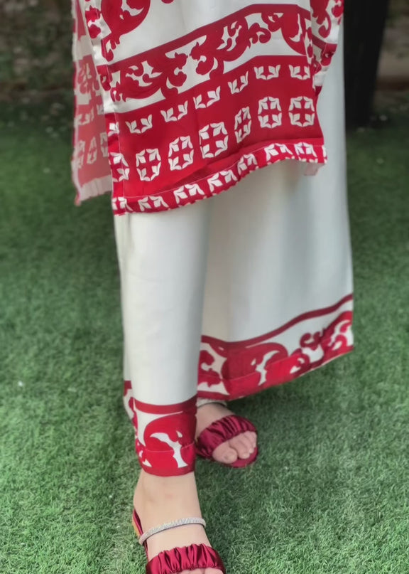 Elegant Malai Satin Co-ord Set