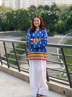 Aaira Royal Blue Printed Salwar Set
