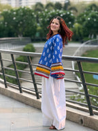 Aaira Royal Blue Printed Salwar Set