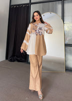 Pastel Two Tone Winter Co-ord Set