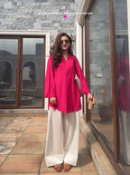 Kinza Pink Grace Farshi Set