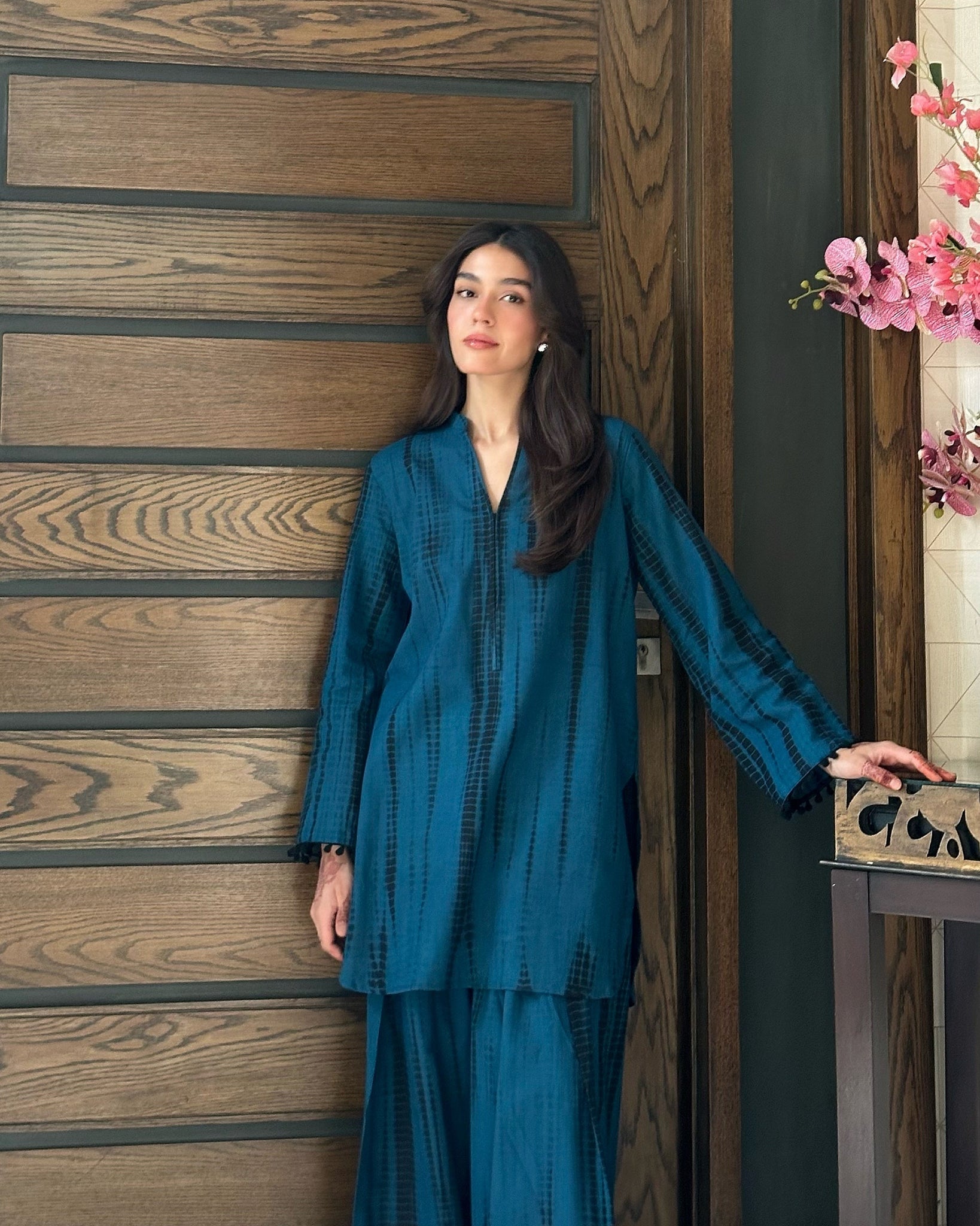 Blue Shibori Tie-Dye Co-ord Set