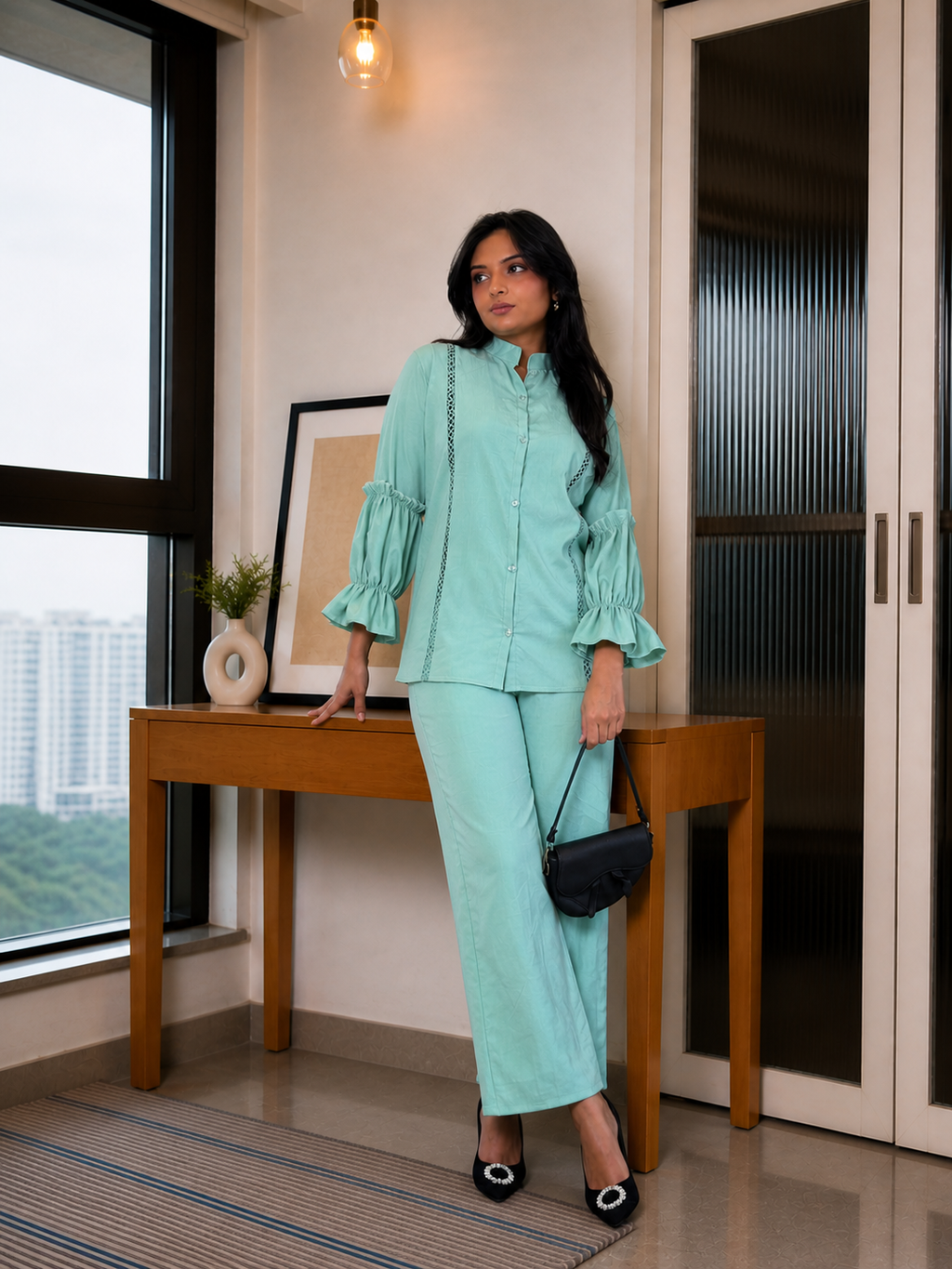 Glam & Glowing Green Co-ord Set