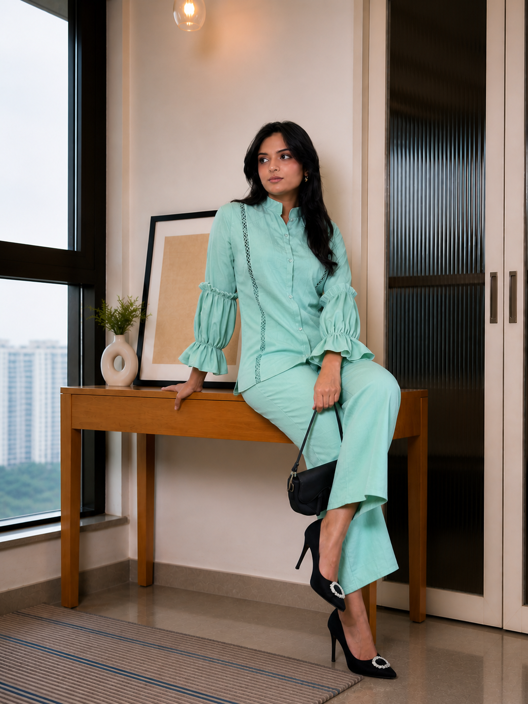 Glam & Glowing Green Co-ord Set