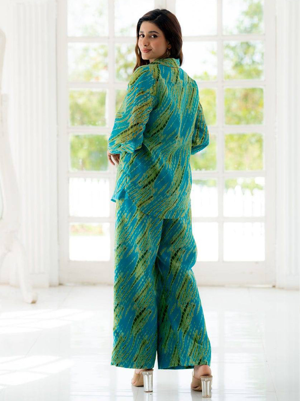 Cotton Leheriya Printed Co-Ord Set