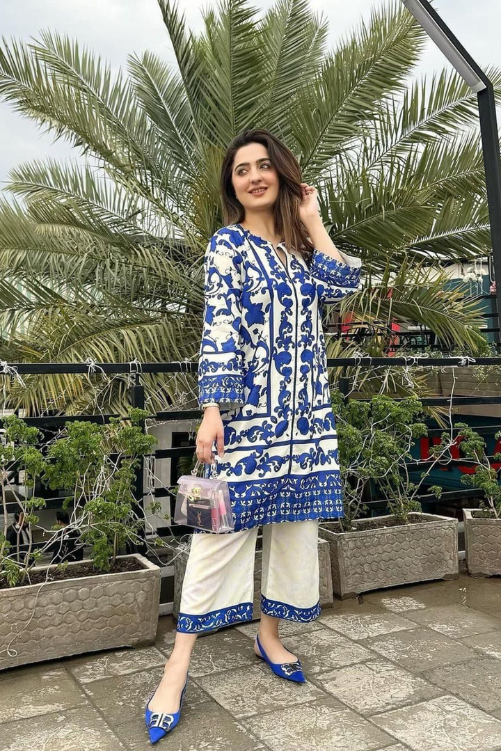 Elegant Malai Satin Co-ord Set