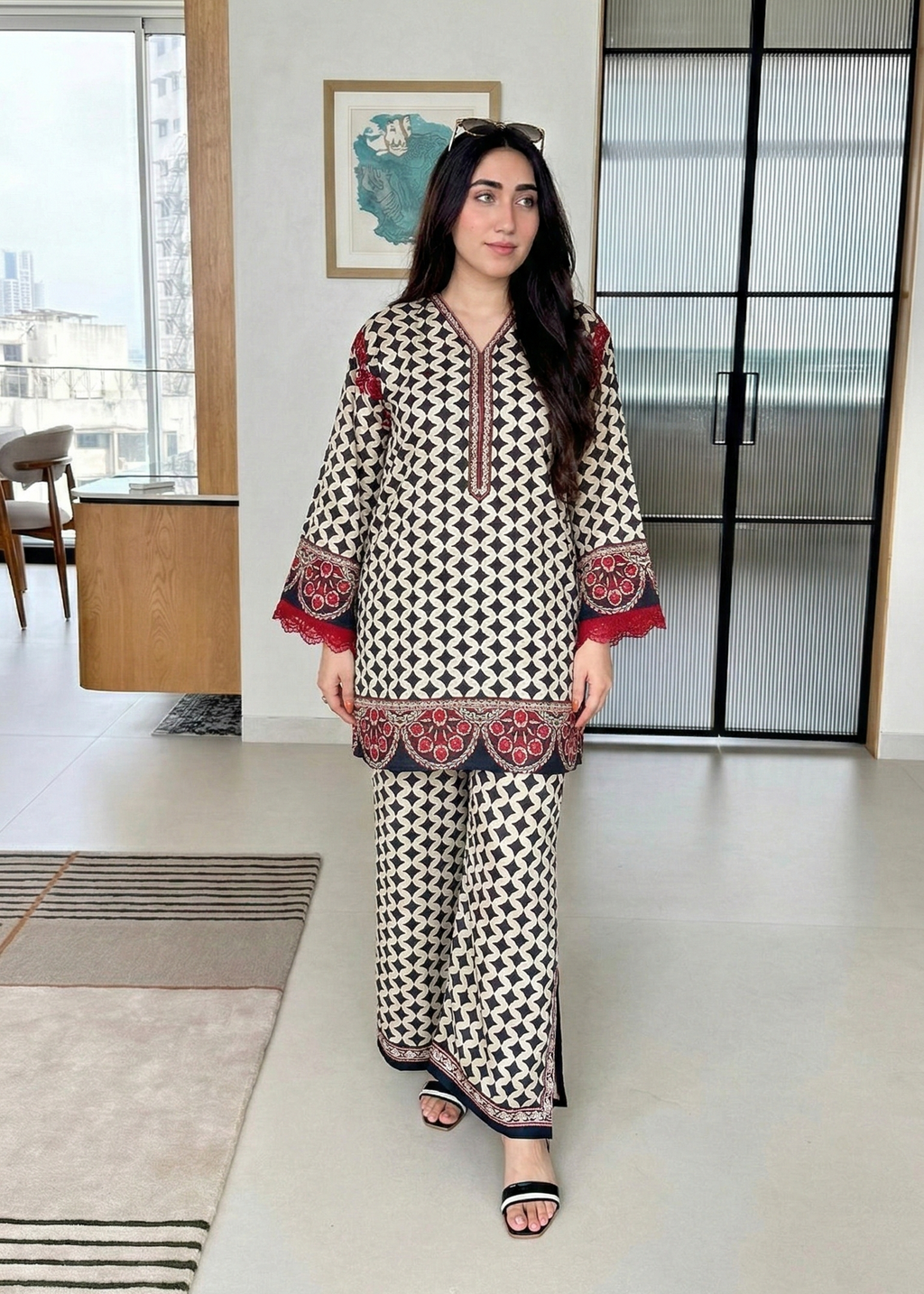 Comfort Fit Designer Rayon Co-Ord Set