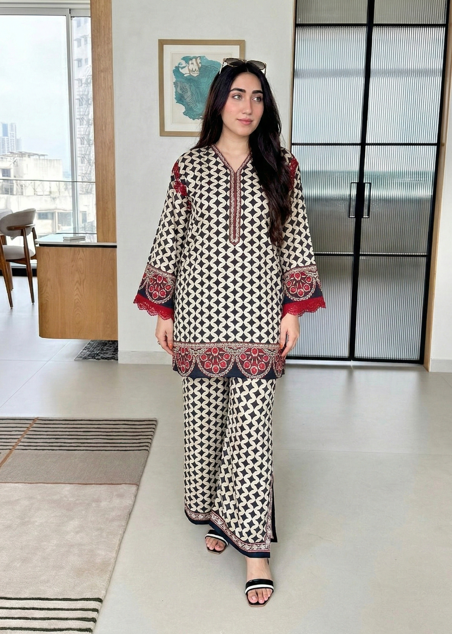Comfort Fit Designer Rayon Co-Ord Set