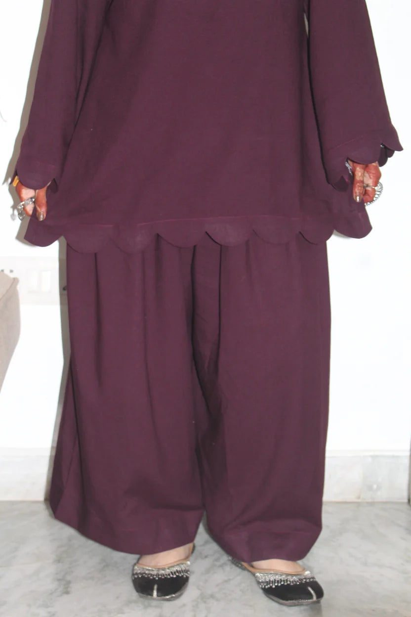 Rangrez Plum Ethnic Kurta Set