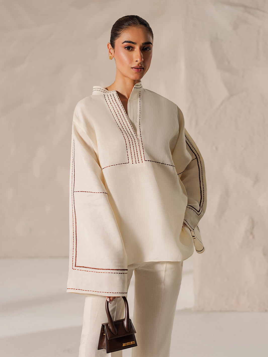 Embroidered Pure Cotton Co-ord Set