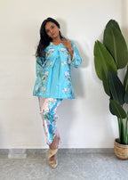 Chic & Comfy Raymond Cotton Flower Co-ord  Set