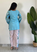 Chic & Comfy Raymond Cotton Flower Co-ord  Set