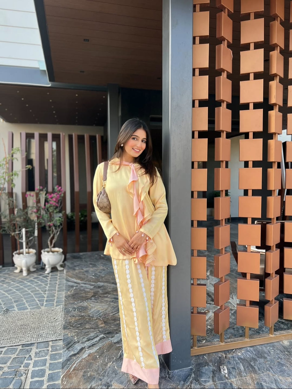 Karein Sunshine Ruffle Co-ord Set