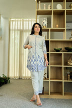 Chic Floral & Polka Dot Printed Pure Cotton Co-Ord Set