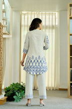 Chic Floral & Polka Dot Printed Pure Cotton Co-Ord Set