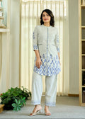 Chic Floral & Polka Dot Printed Pure Cotton Co-Ord Set