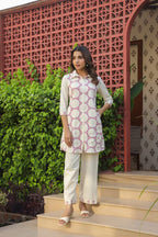 Modern Circle Print Pure Cotton Co-Ord Set