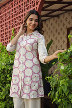 Modern Circle Print Pure Cotton Co-Ord Set