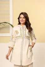 Premium Cotton Embroidered Co-ord set Floral Elegance Edition -