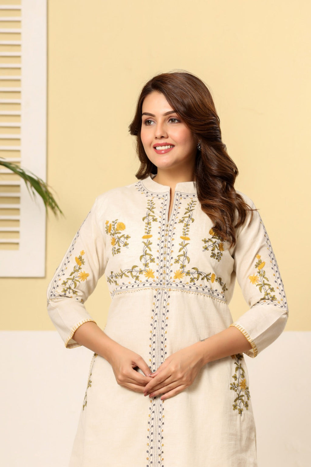 Premium Cotton Embroidered Co-ord set Floral Elegance Edition -