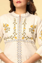 Premium Cotton Embroidered Co-ord set Floral Elegance Edition -
