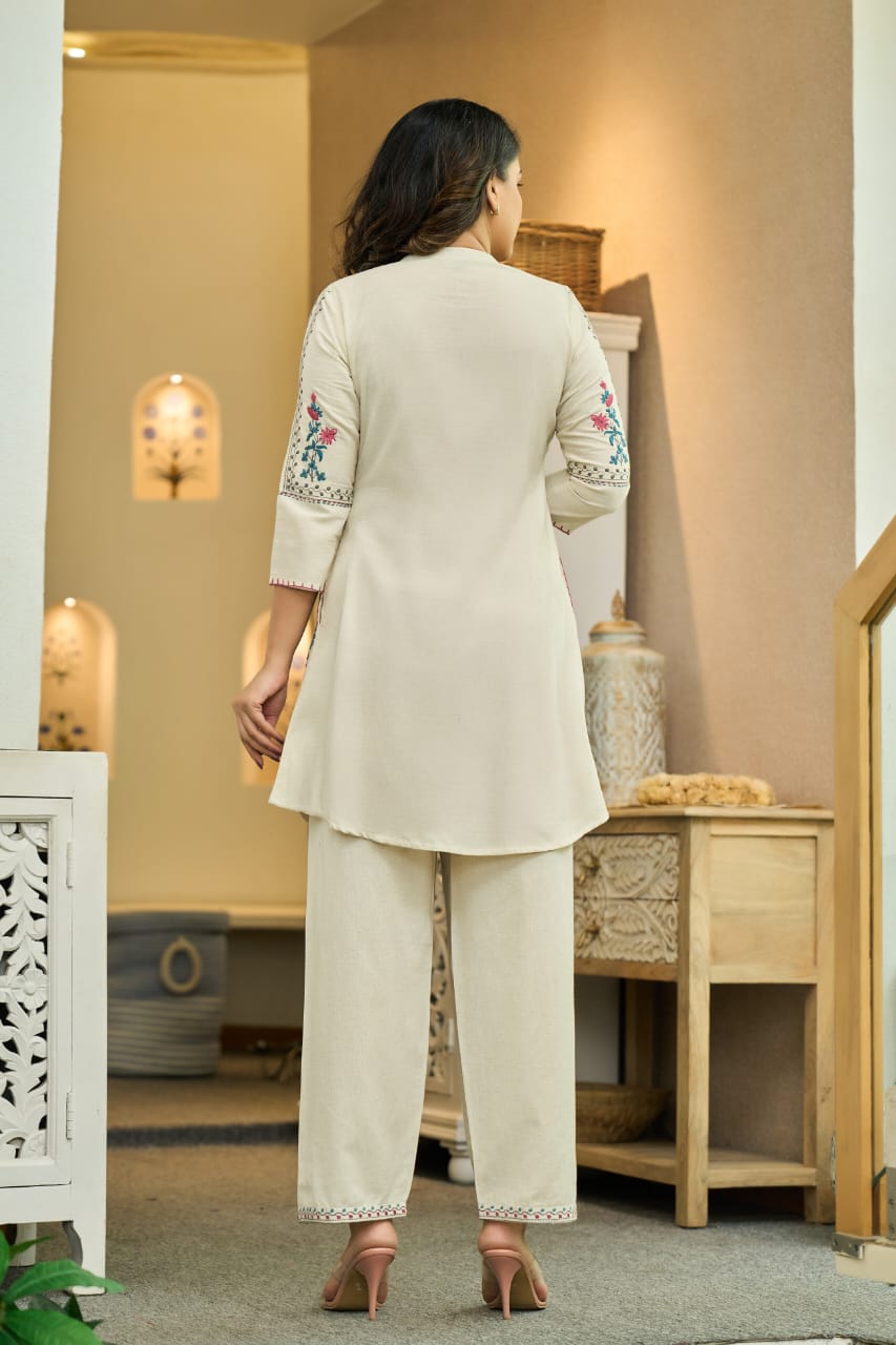 Ivory Cotton Co-Ord Set