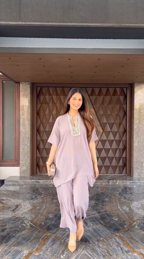 Afreen Kaftan Co-ord Set