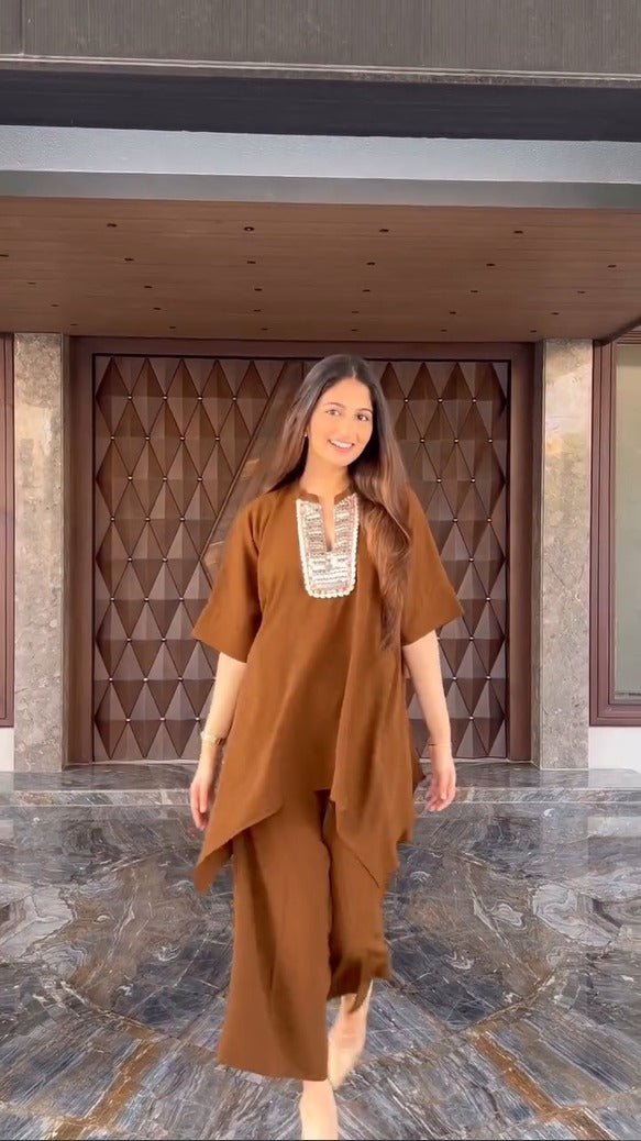 Afreen Kaftan Co-ord Set