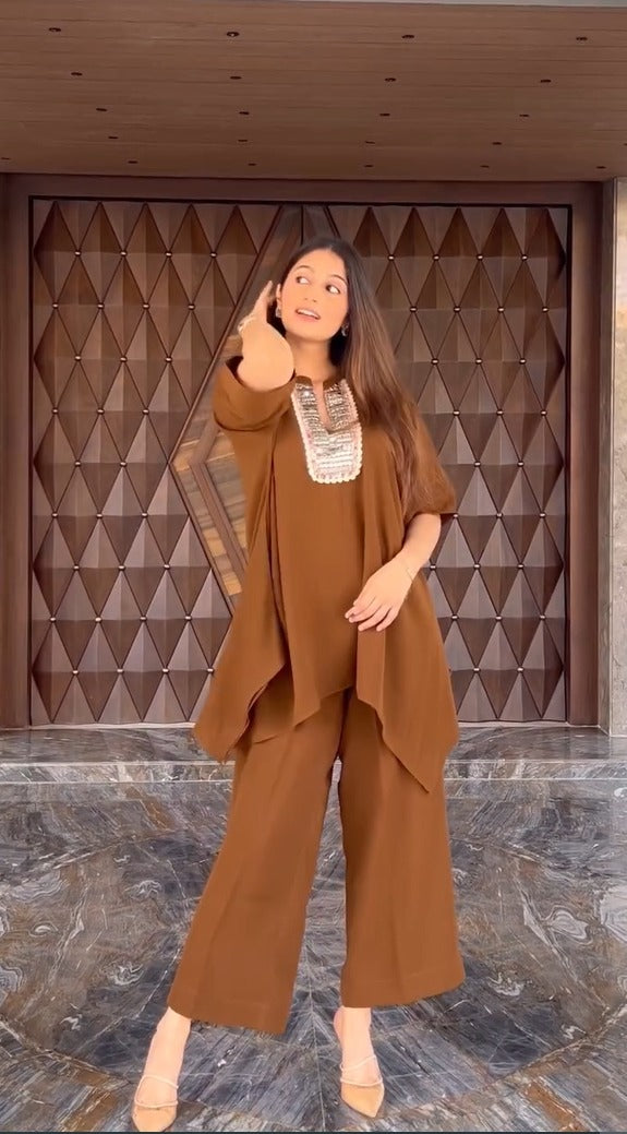 Afreen Kaftan Co-ord Set