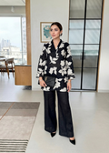 Black Floral Cutwork Embroidered  Co-ord Set