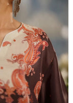 Brown & Cream Paisley Print Co-ord Set