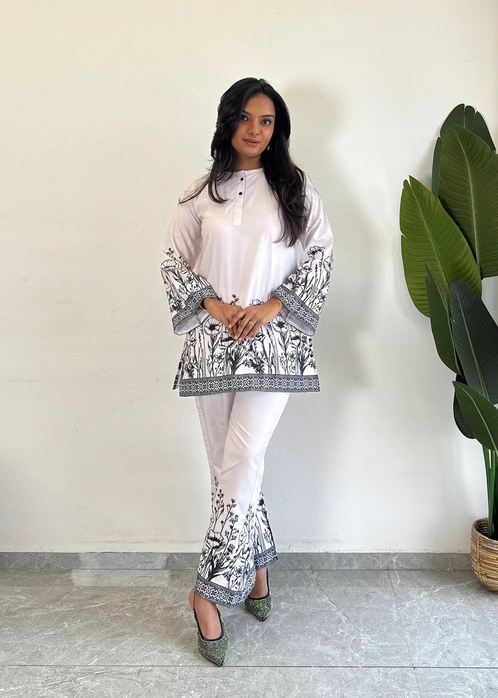 Chic & Comfy Raymond Cotton Flower Co-ord  Set