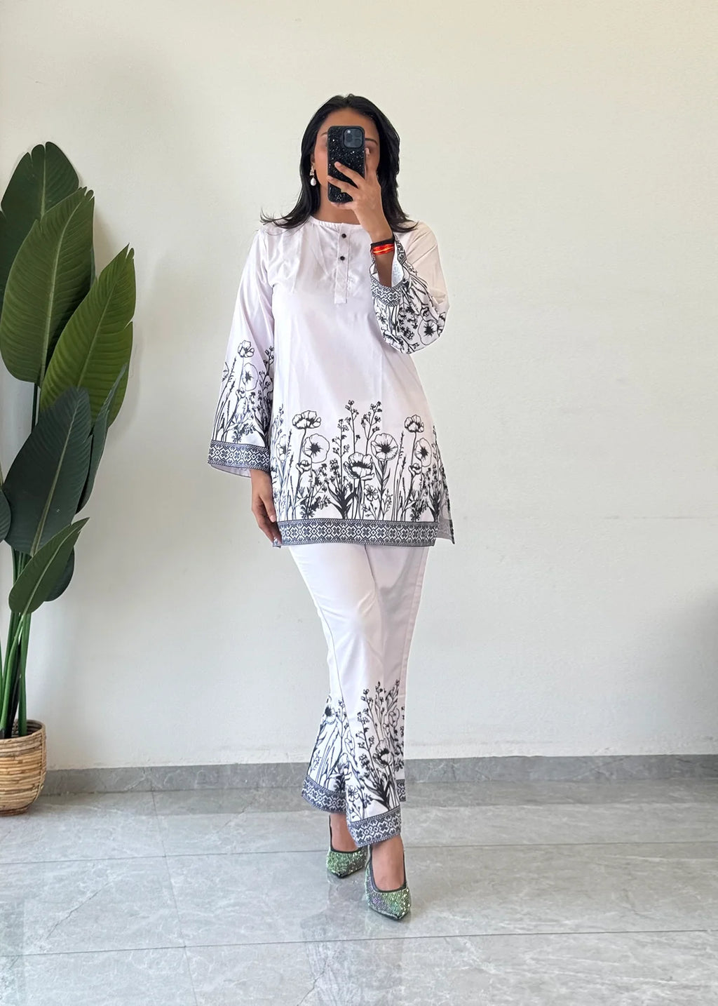 Chic & Comfy Raymond Cotton Flower Co-ord  Set