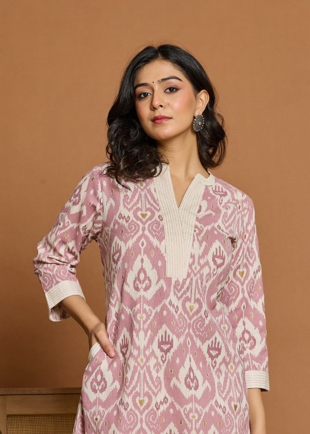 Chic Ikkat Vibes in a Pure Cotton suit Set
