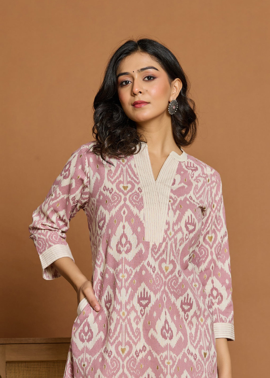 Chic Ikkat Vibes in a Pure Cotton suit Set
