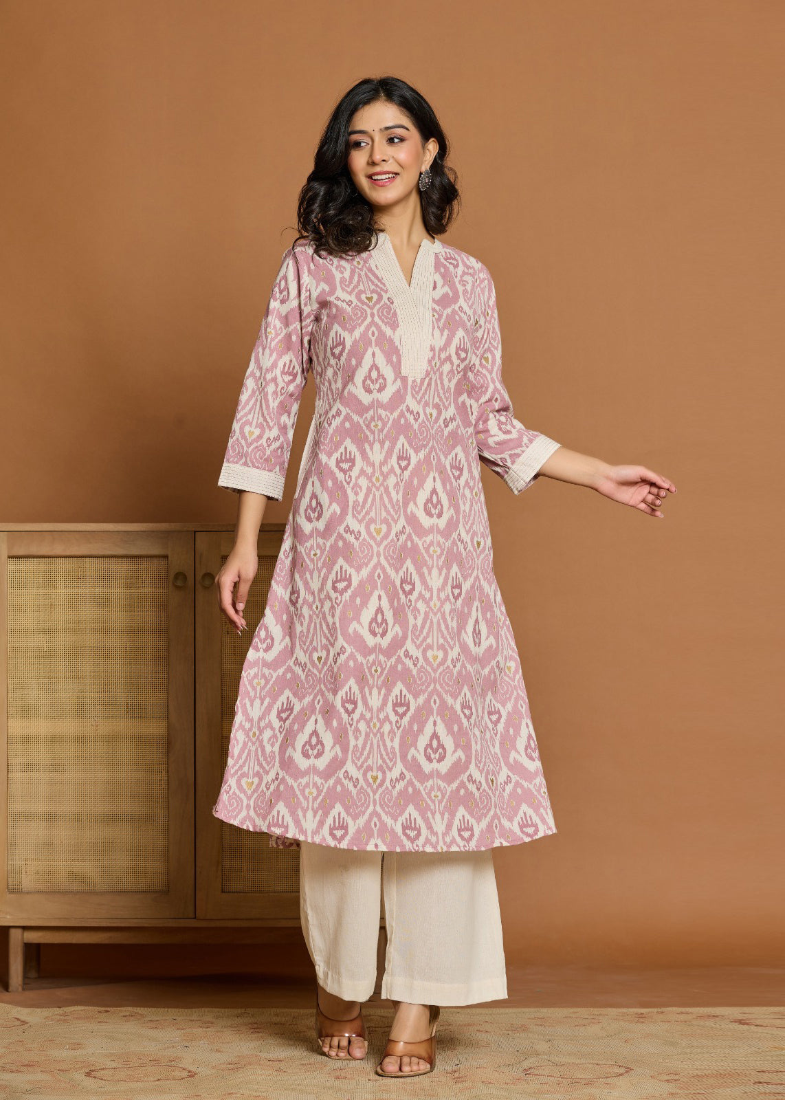 Chic Ikkat Vibes in a Pure Cotton suit Set