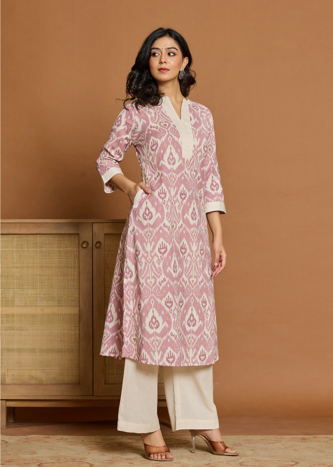 Chic Ikkat Vibes in a Pure Cotton suit Set