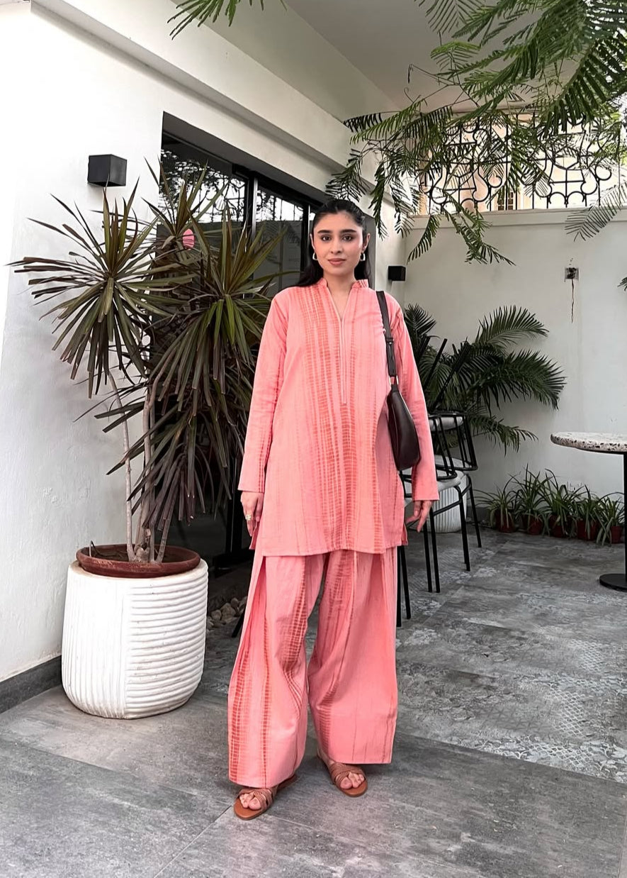 Blush Shibori Tie-Dye Co-ord Set