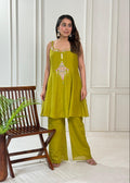 Designer Embroidered Mul Chanderi Co-ord Set