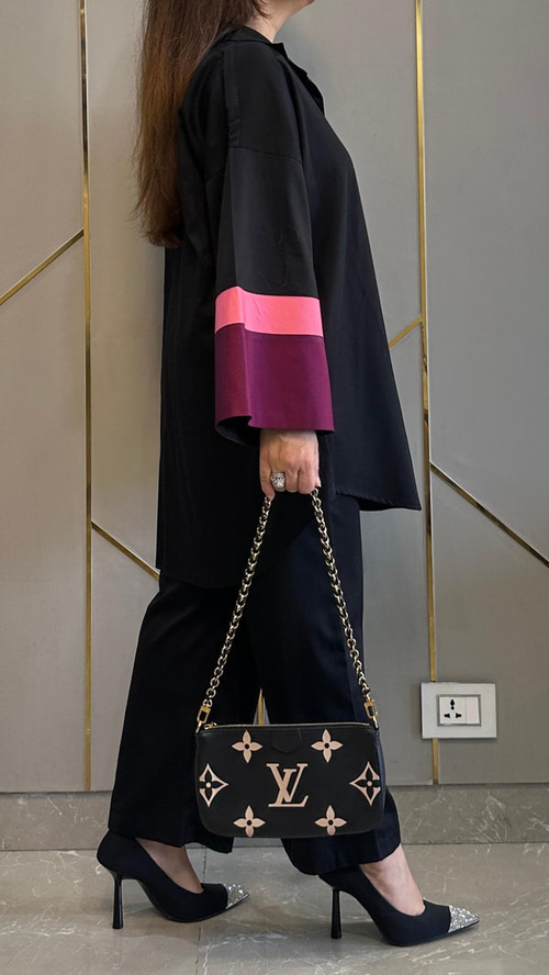 Black Farshi Suit Set