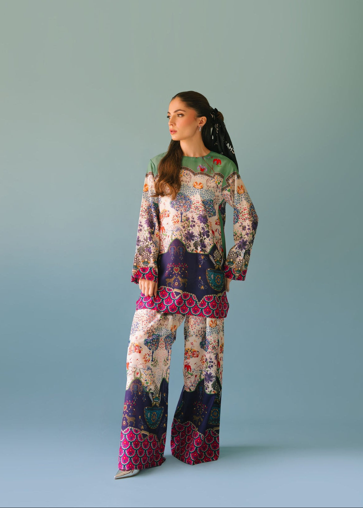 Elegant Animal Printed Rayon Co-ord Set
