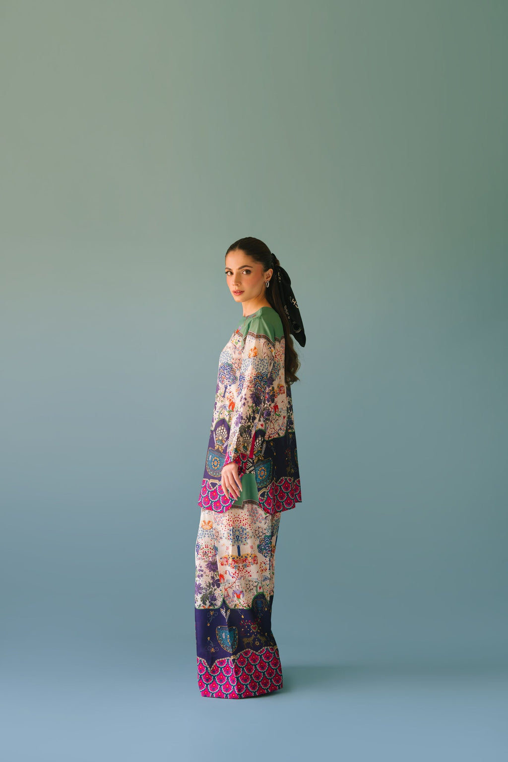 Elegant Animal Printed Rayon Co-ord Set
