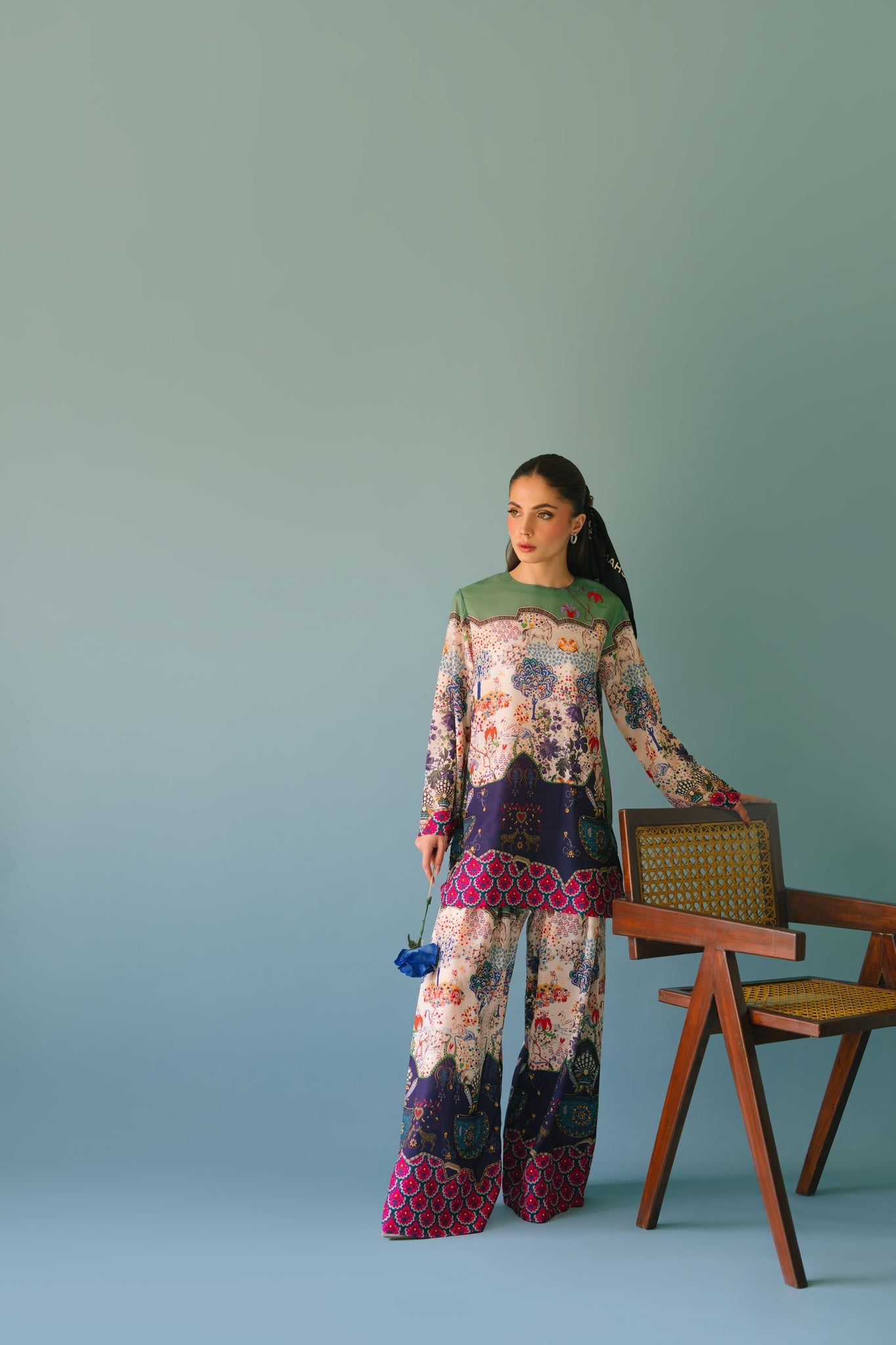 Elegant Animal Printed Rayon Co-ord Set