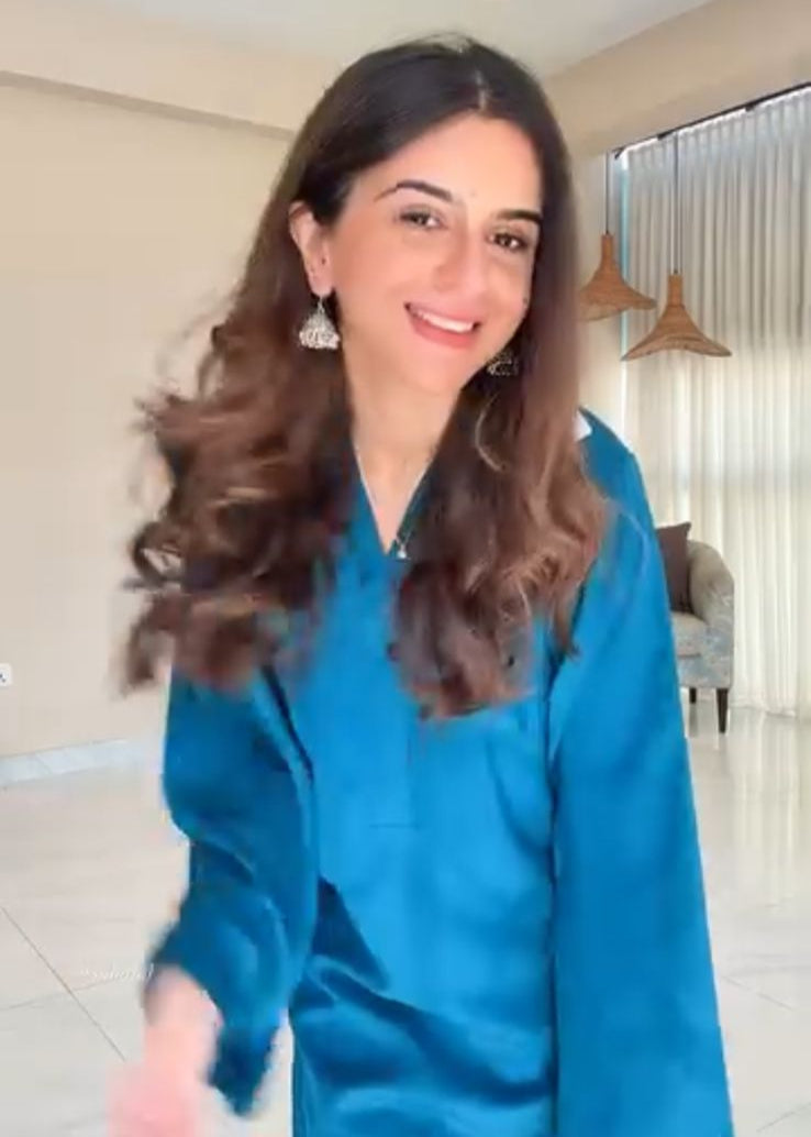 Elegant Blue Roman Silk Co-ord Suit Set