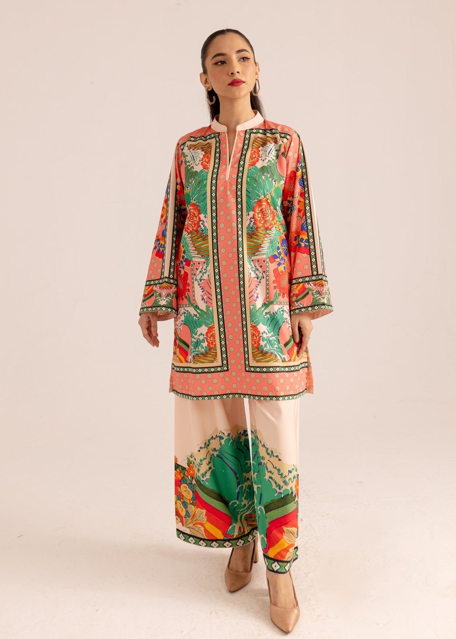 Elegant Malai Satin Co-ord Set