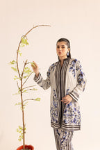 Elegant Malai Satin Printed Co-ord set
