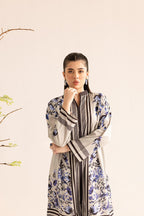 Elegant Malai Satin Printed Co-ord set