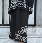 Elegant Thread Work Floral Embroidered Co-ord Set