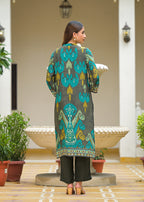 Ethereal Pure Muslin Digital Print Suit Set with Graceful Chiffon Dupatta